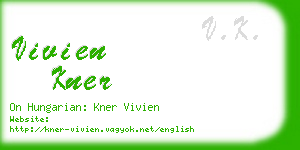 vivien kner business card